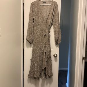 Mid-Length Wrap Dress
